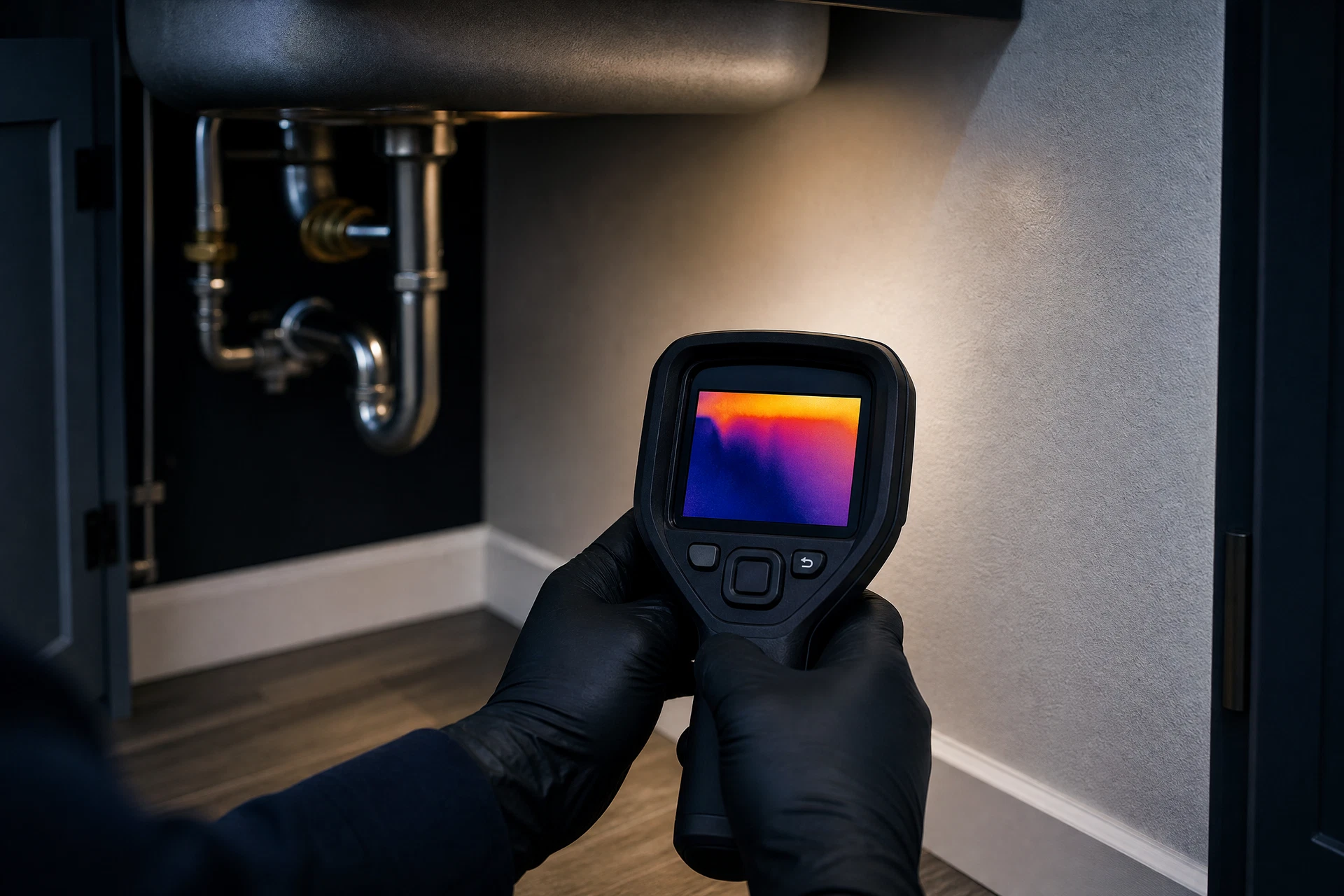 Electronic moisture meter used for home leak detection
