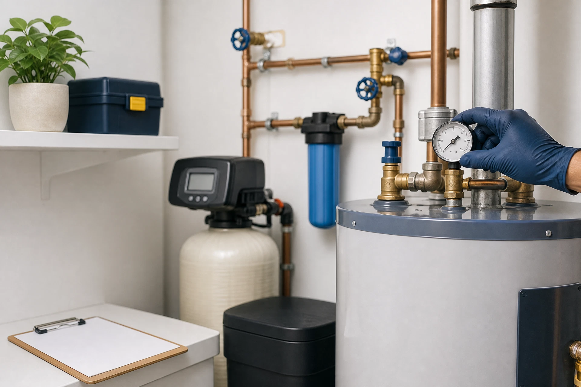 Residential water heater maintenance equipment in Las Vegas